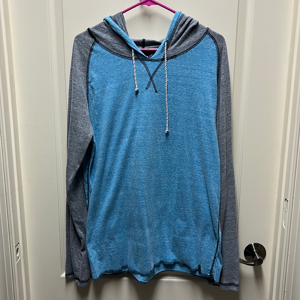 Large Burnside Long Sleeve Hooded T-shirt